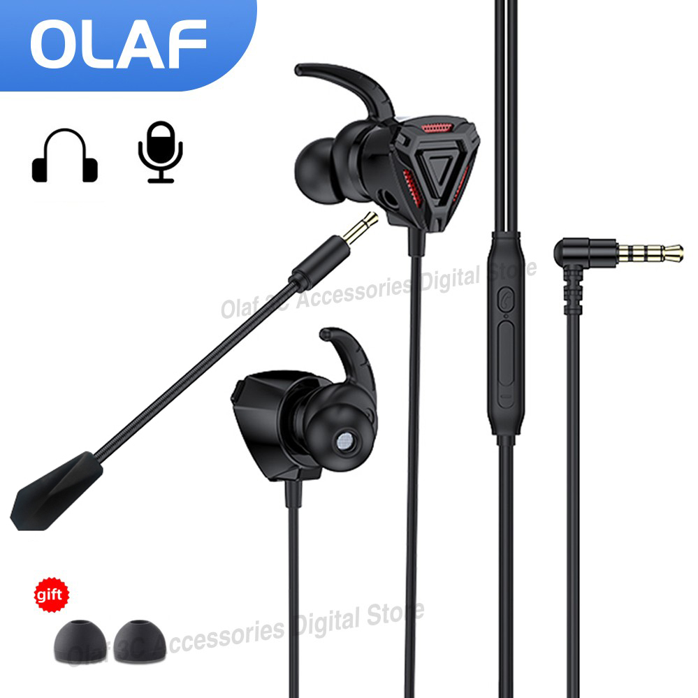 Esports Gaming Monitor - OLAF headphone berkabel 3.5mm, Headset Gaming,