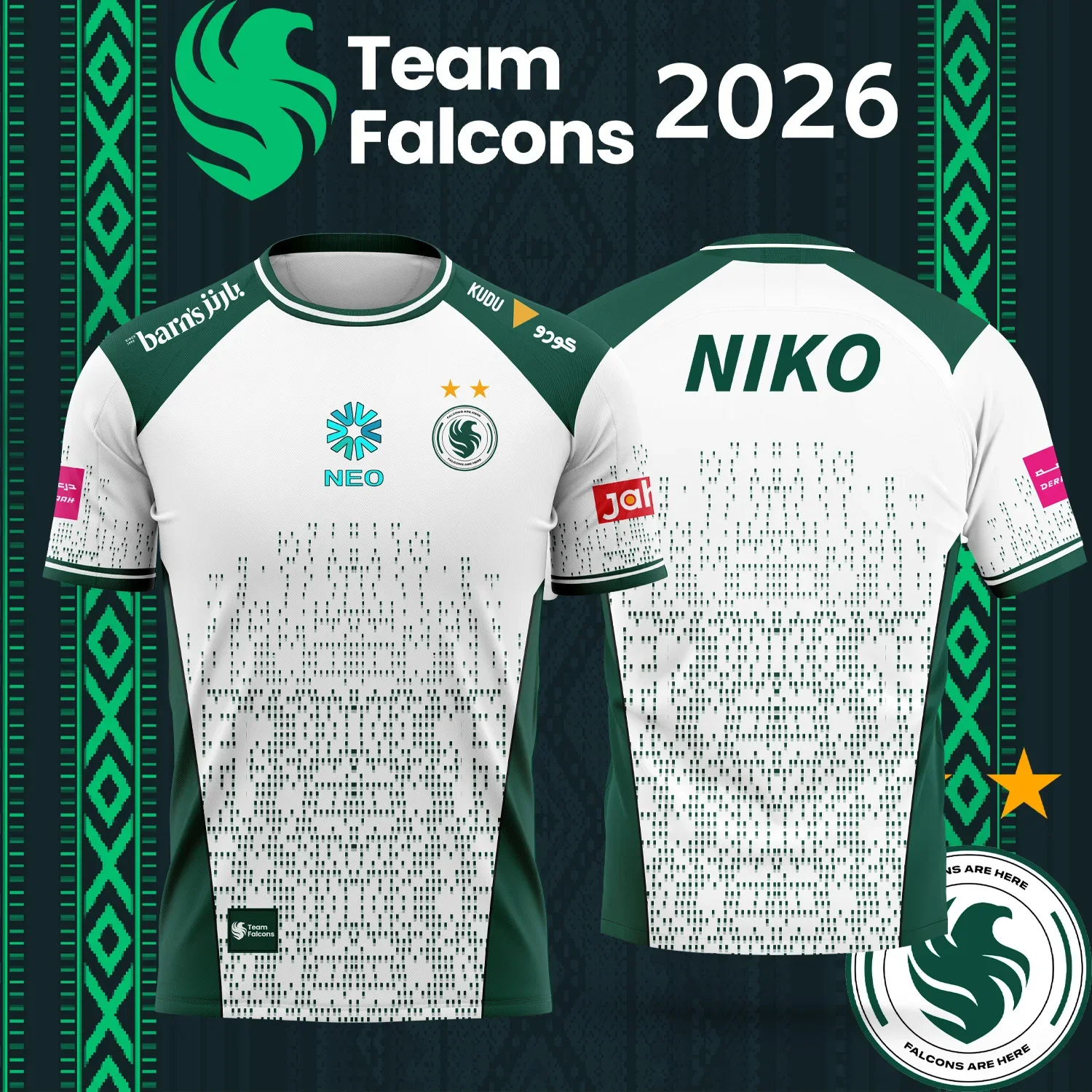 Esports Gaming Teams - Jersey Tim Esports Falcons Tim Baru