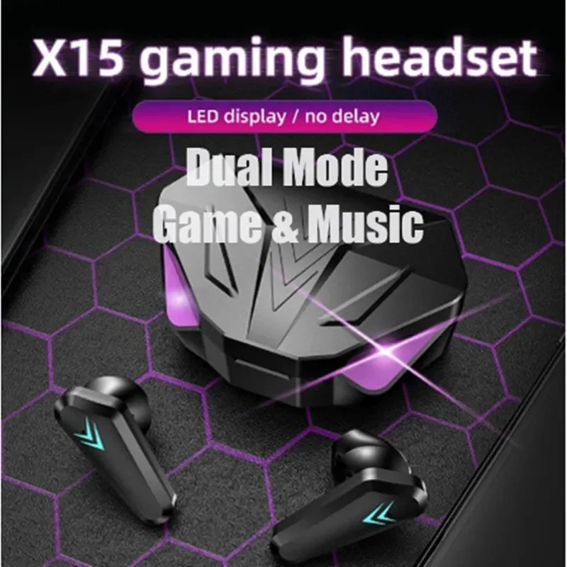 Esports Gaming Monitor - Earphone Bluetooth X15 TWS, headphone Gamer