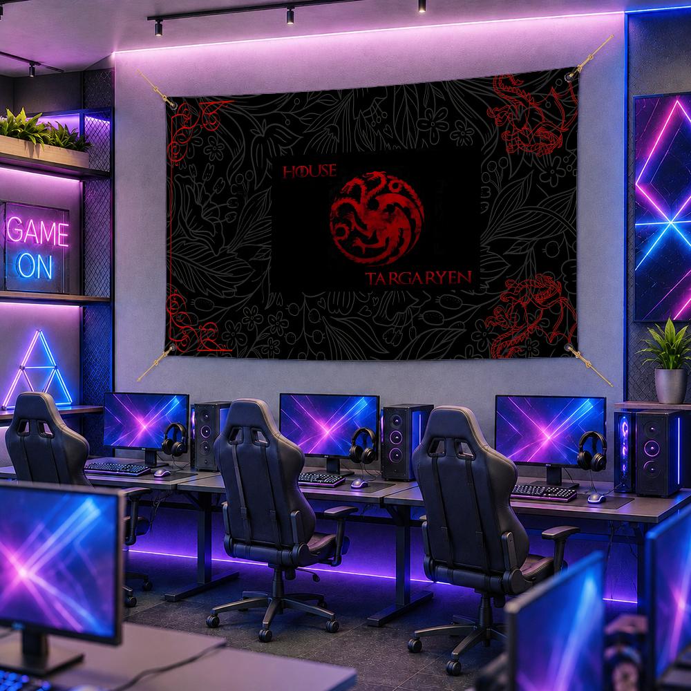 Bendera Klan H-House Targaryen - Esports Gaming Houses ulasan dan harga