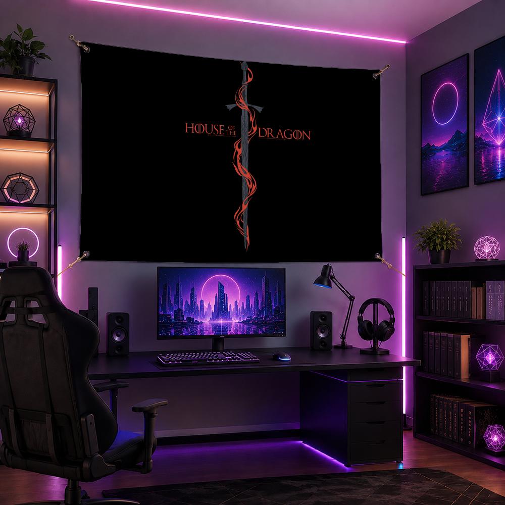 Bendera Klan H-House Targaryen - Esports Gaming Houses ulasan dan harga