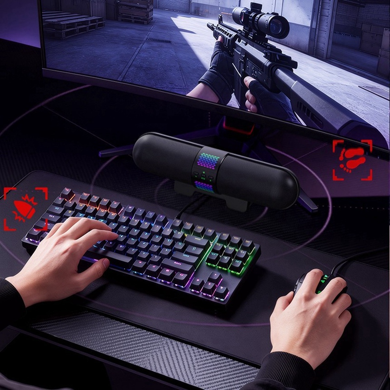 Super Sale RGB Gaming Sound Ba - Esports Gaming Bar ulasan dan harga