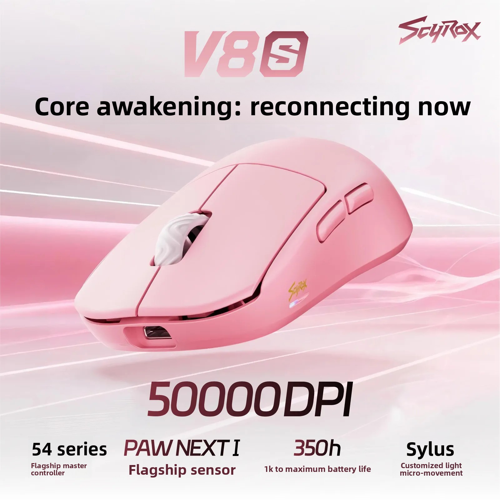 Scyrox V8s V6s Mouse Nirkabel  - Esports Gaming ulasan dan harga