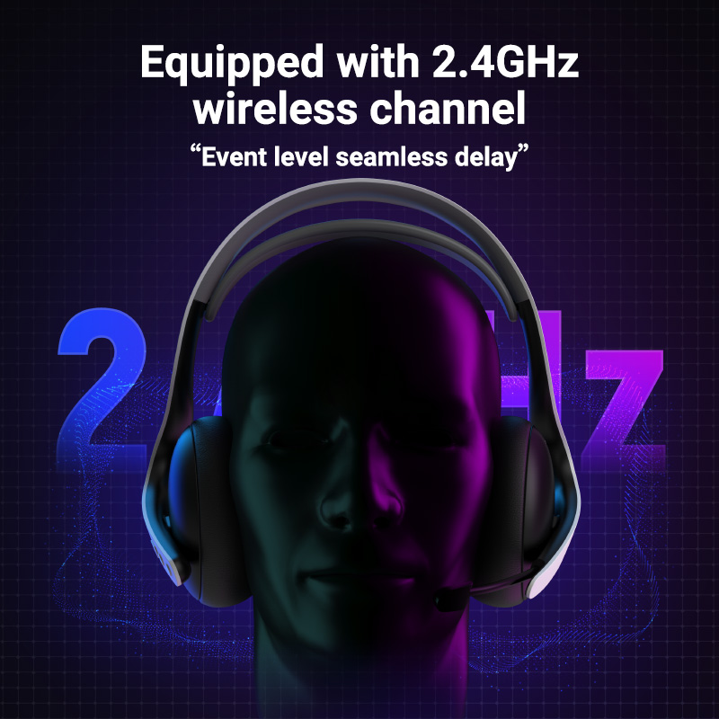 Headset Gaming 2.4G Wireless/W - Esports Gaming Bar ulasan dan harga