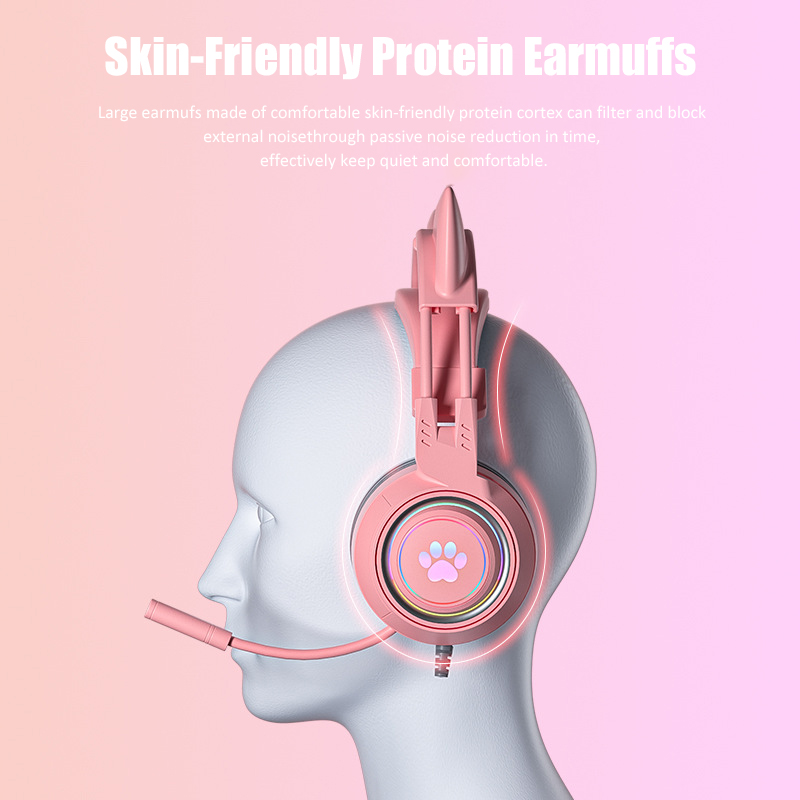 Headphone game telinga kucing  - Esports Gaming Monitor ulasan dan harga