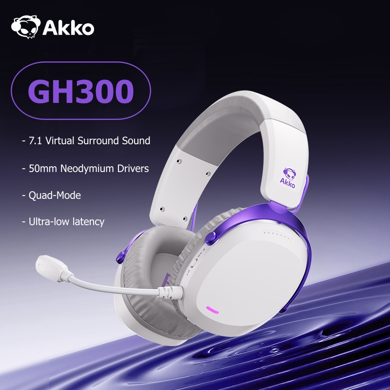 Headset Akko GH300 7.1 Virtual - Esports Gaming Bar ulasan dan harga