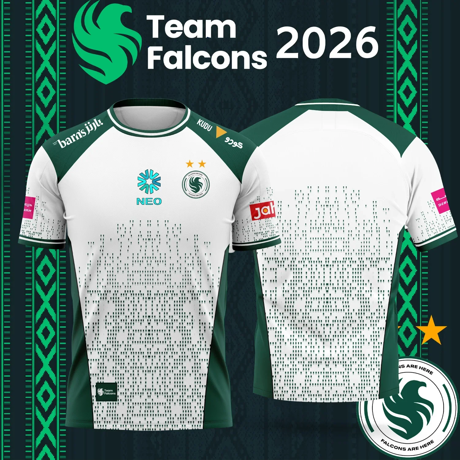 Jersey Tim Esports Falcons Tim - Esports Gaming Teams ulasan dan harga