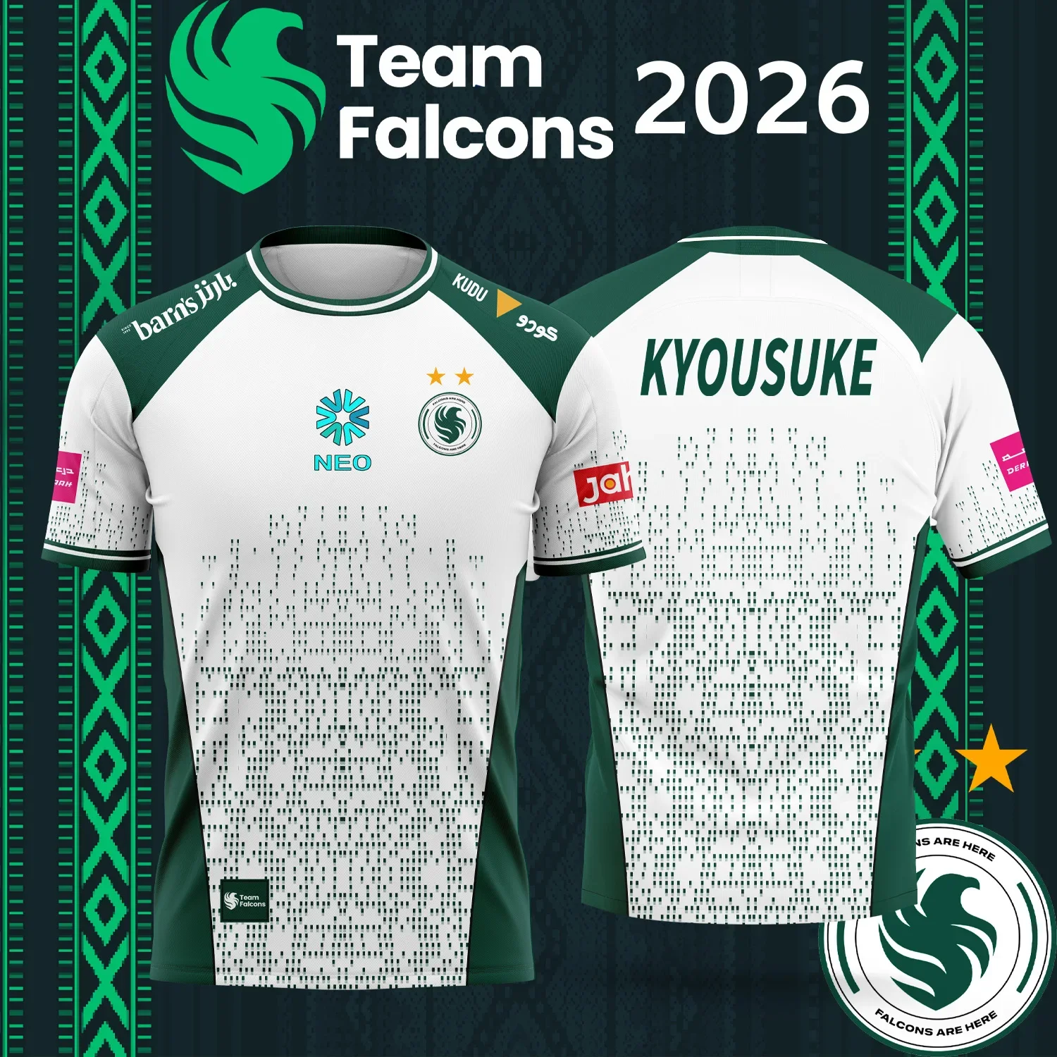 Jersey Tim Esports Falcons Tim - Esports Gaming Teams ulasan dan harga