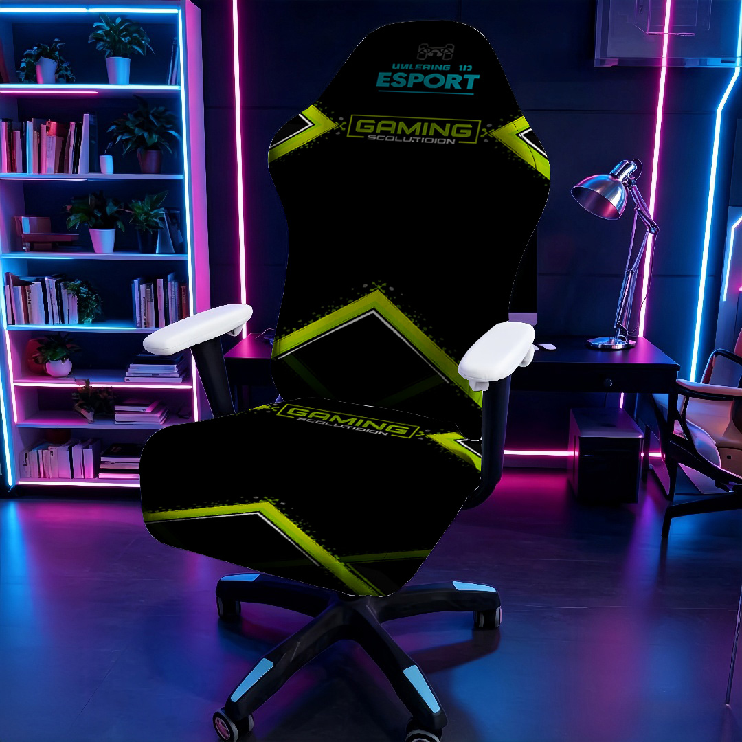 Sarung Kursi Gaming Elastis Ti - Esports Gaming Logos ulasan dan harga